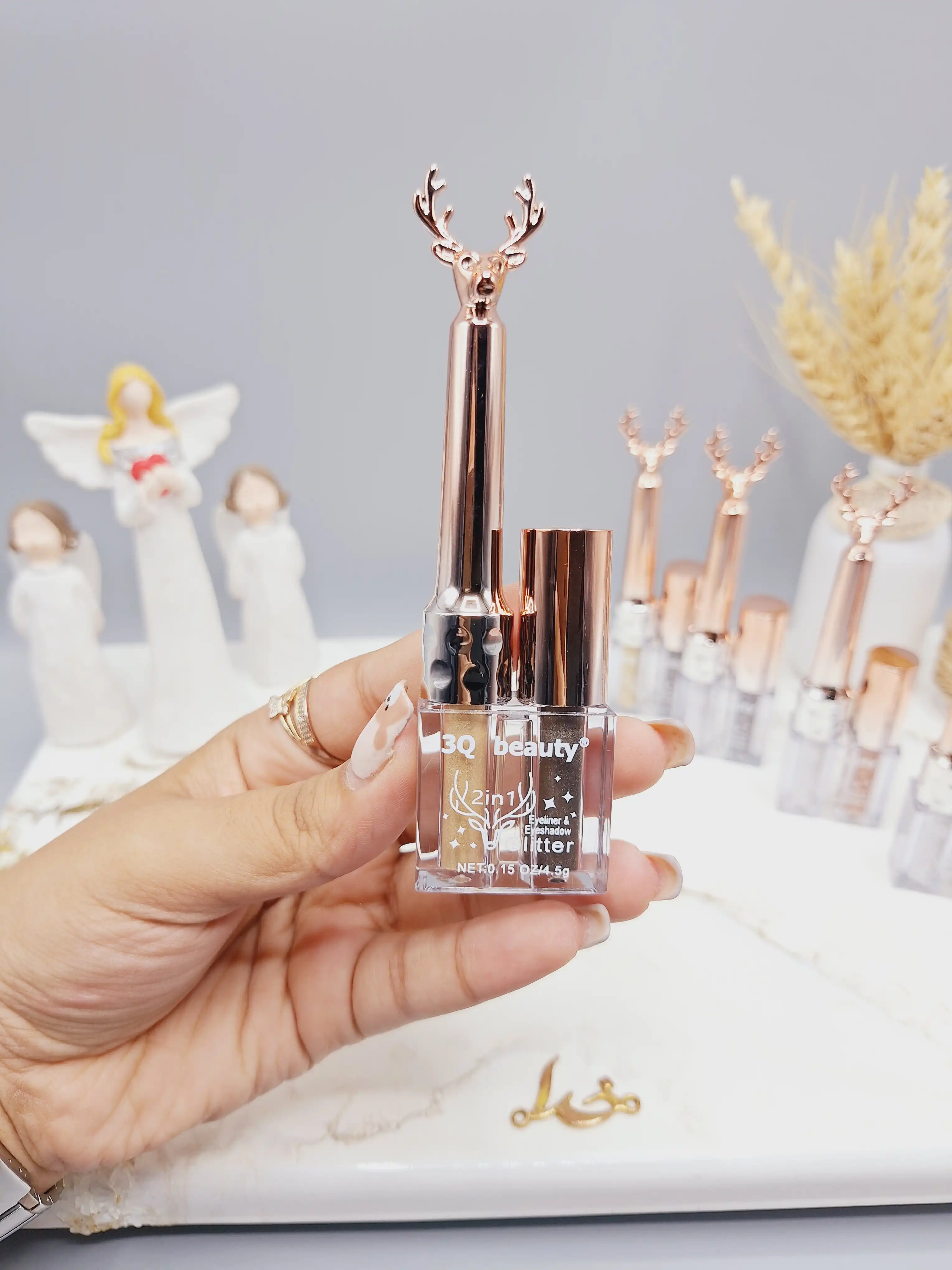 خط چشم دو قلو شاین طرح گوزنی کد 018